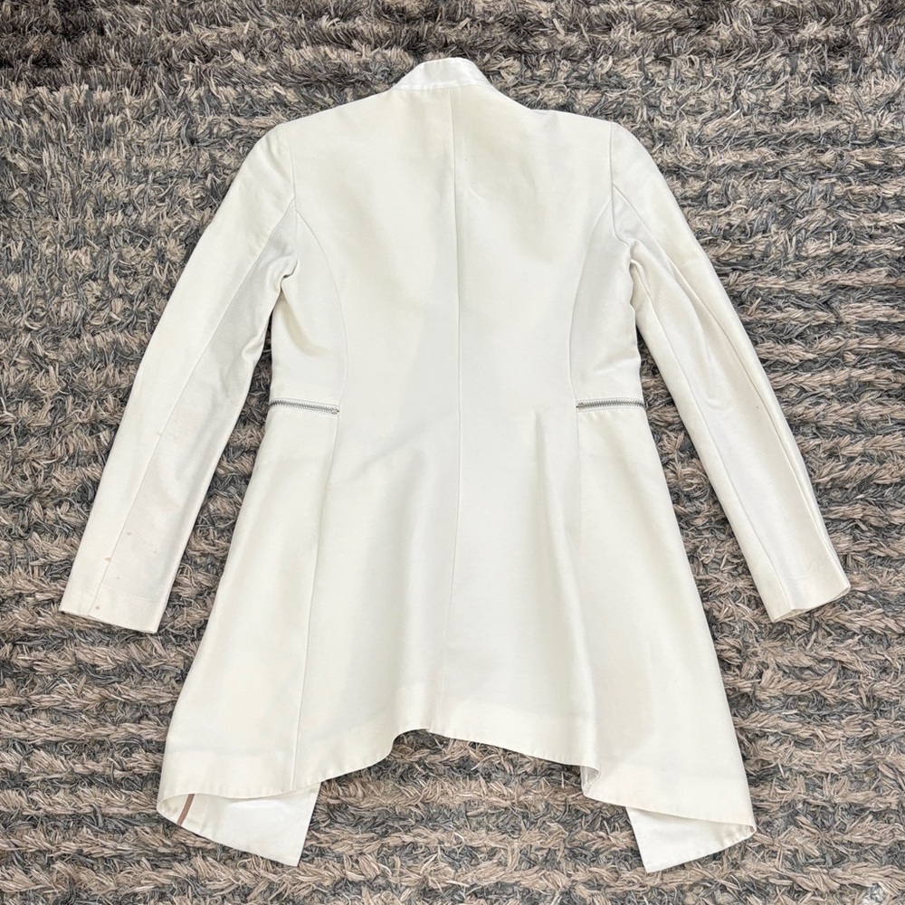 BCBGMAXAZRIA White Women's Arelia A Line Coat, Size XXS - Picture 12 of 12